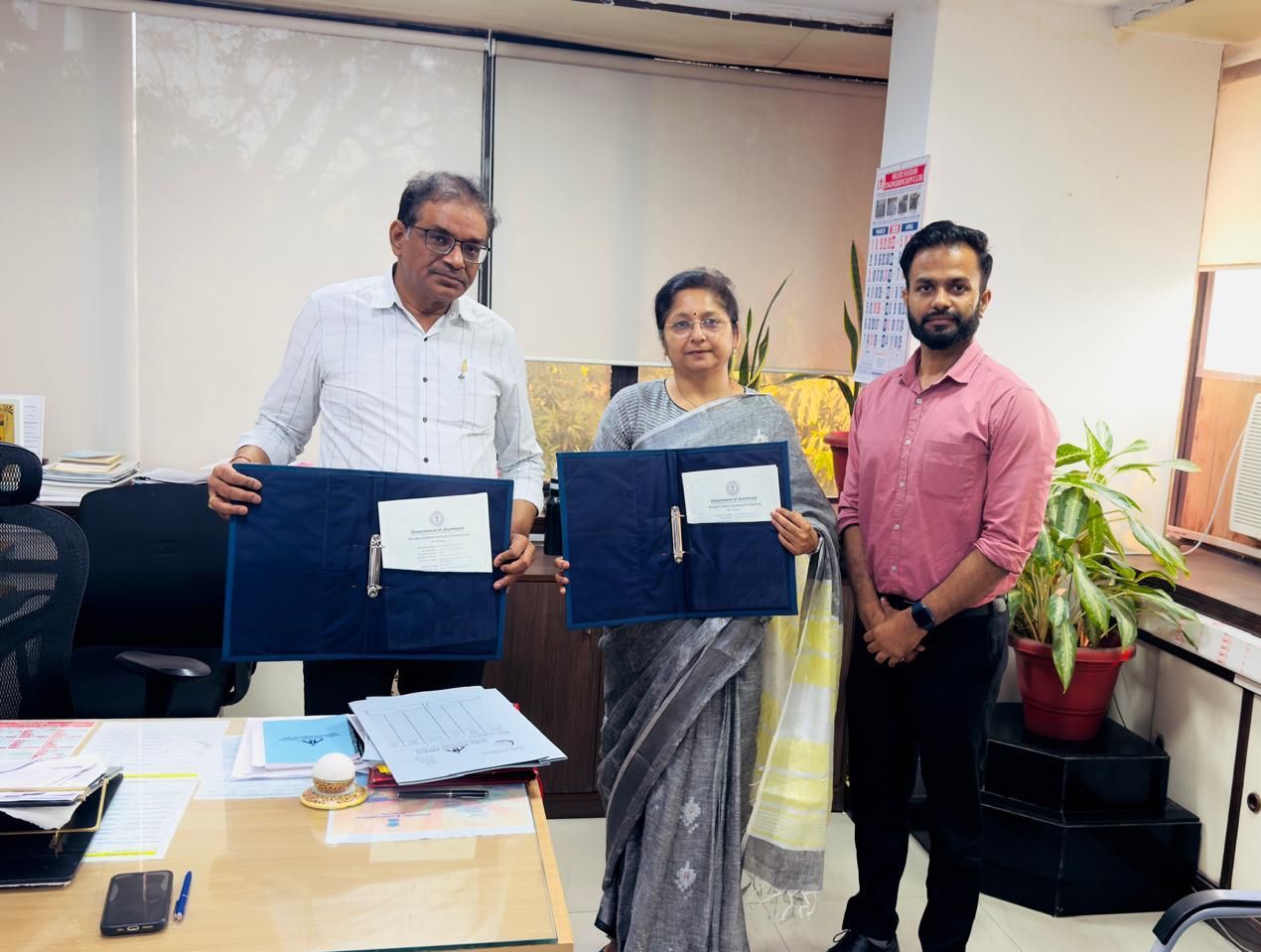 Memorandum of Understanding (MoU) with the Airports Authority of India (AAI) to launch a CAD/CAM Training Program for the youth of Dhanbad.