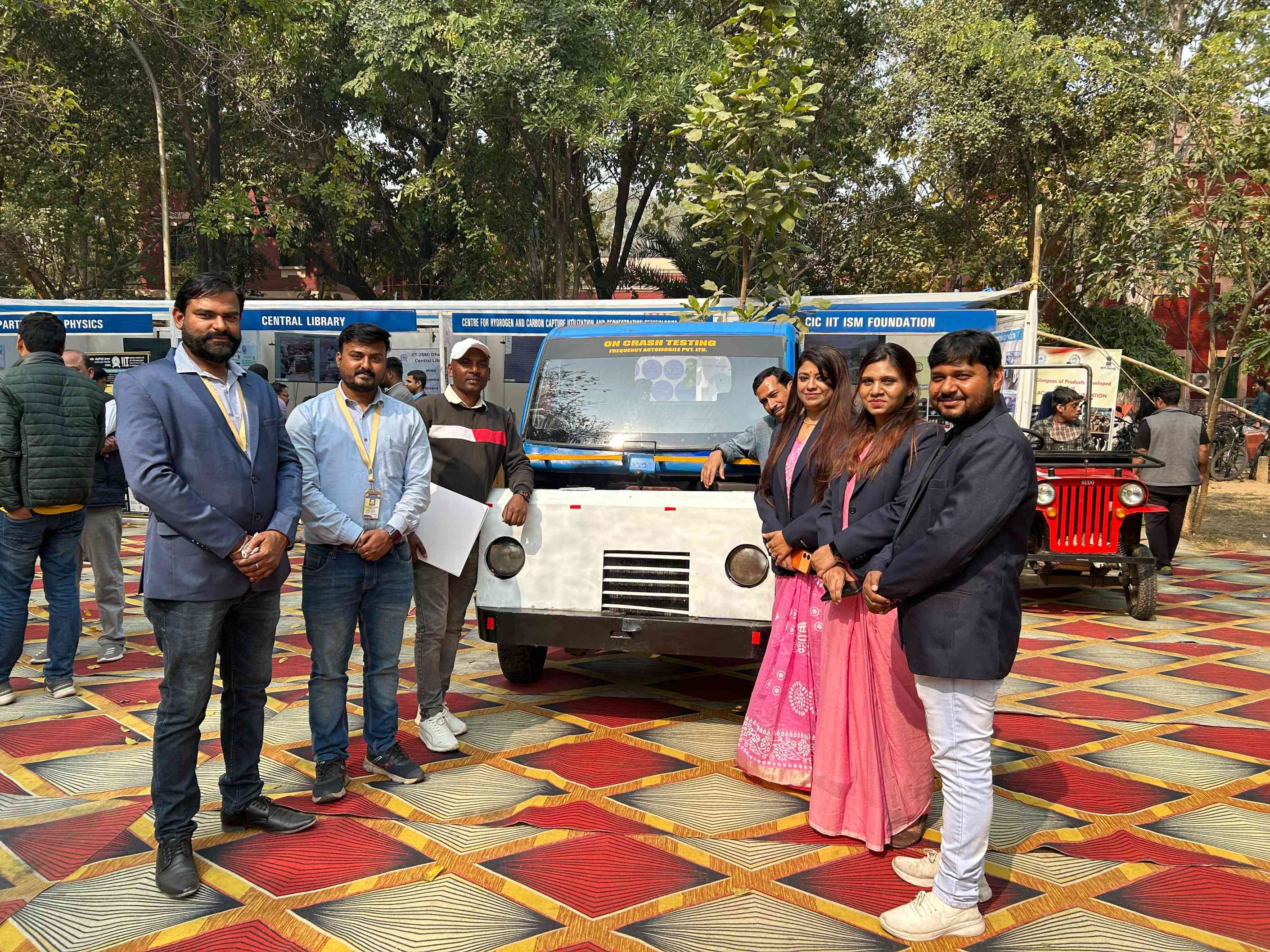 ACIC IIT (ISM) Foundation Presents EV and On-Crash Testing Prototype.