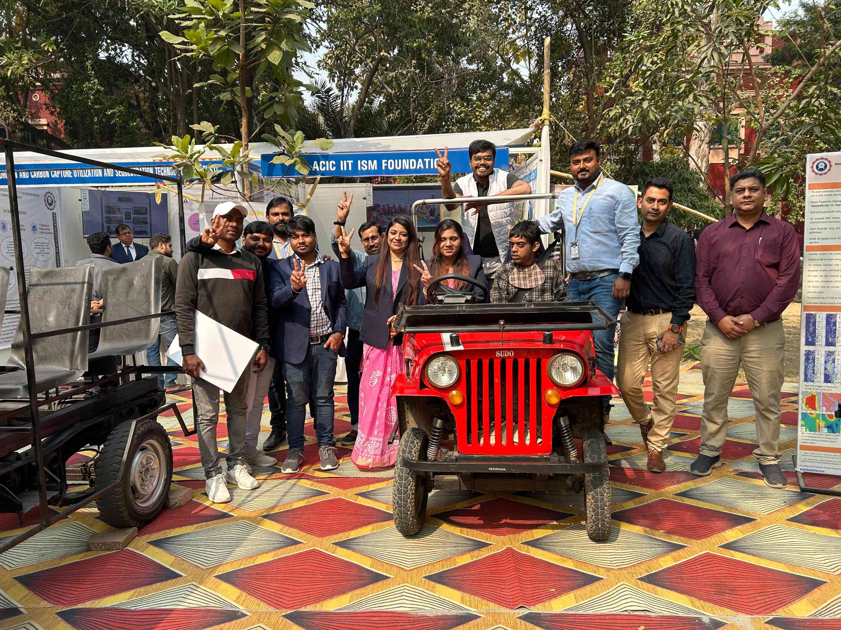 ACIC IIT (ISM) Foundation Presents EV and On-Crash Testing Prototype.